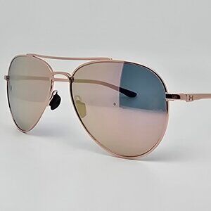 Under Armour UA0007 Instinct Rose Gold Frame Rose Gold Lens Aviator Sunglasses